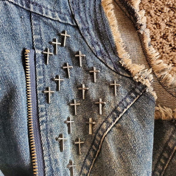 Denim Motor Vest - Picture 4 of 4